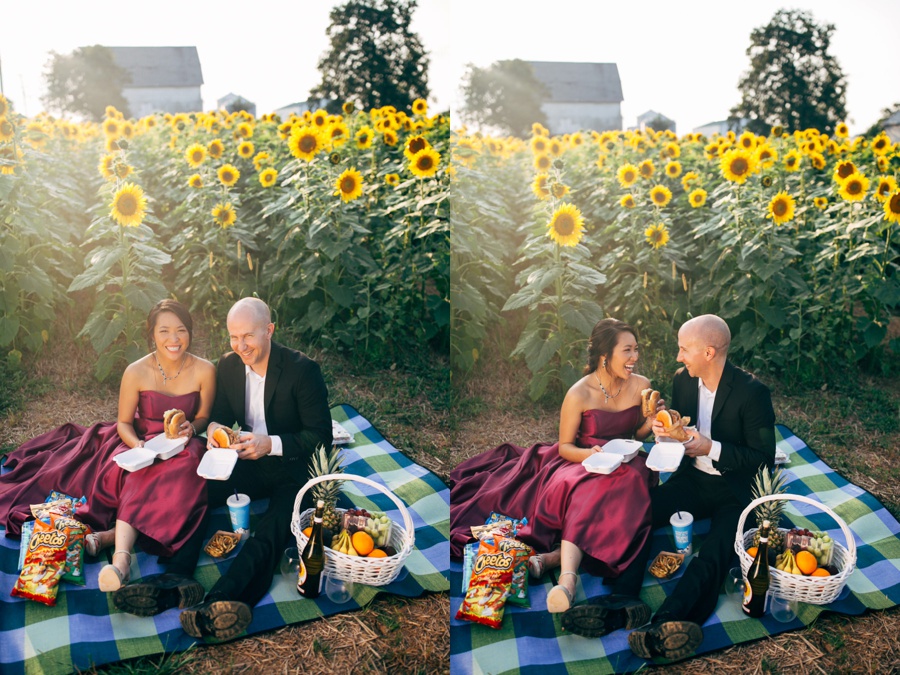 Malisa & Mat | Sunflower Field Engagement | Washington DC Wedding Photography Malisa + Mat | Sunflower Field Engagement | Washington DC Wedding Photography