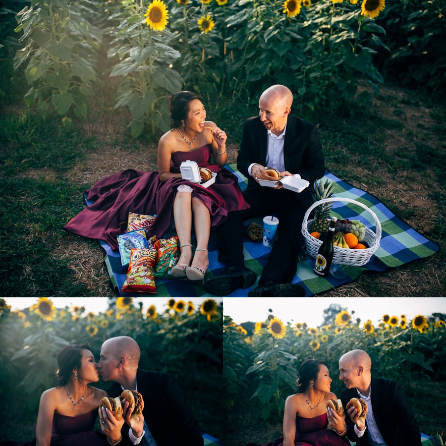 Image of Malisa + Mat | Sunflower Field Engagement | Washington DC Wedding Photography Malisa + Mat | Sunflower Field Engagement | Washington DC Wedding Photography