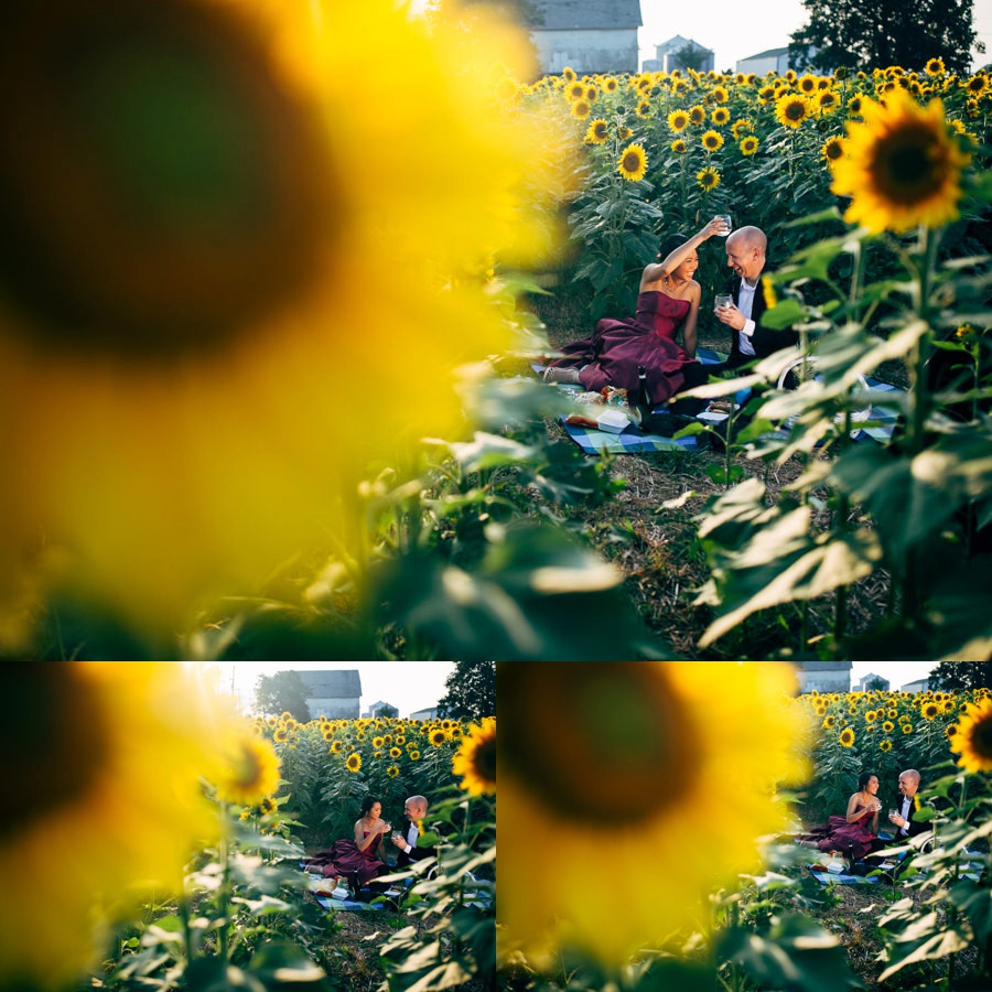 Image of Malisa + Mat | Sunflower Field Engagement | Washington DC Wedding Photography Malisa + Mat | Sunflower Field Engagement | Washington DC Wedding Photography