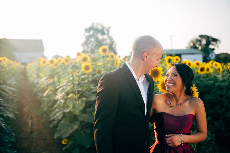 Image of Malisa + Mat | Sunflower Field Engagement | Washington DC Wedding Photography Malisa + Mat | Sunflower Field Engagement | Washington DC Wedding Photography
