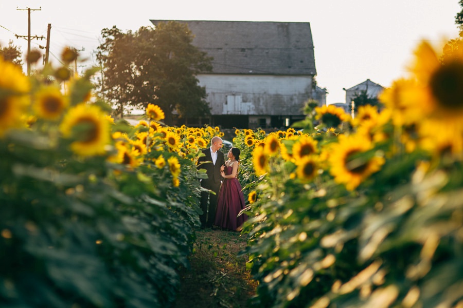 Image of Malisa + Mat | Sunflower Field Engagement | Washington DC Wedding Photography Malisa + Mat | Sunflower Field Engagement | Washington DC Wedding Photography