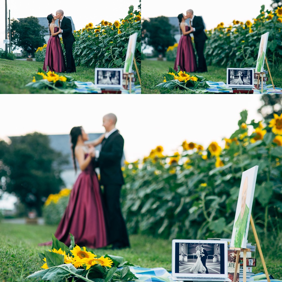Image of Malisa + Mat | Sunflower Field Engagement | Washington DC Wedding Photography Malisa + Mat | Sunflower Field Engagement | Washington DC Wedding Photography