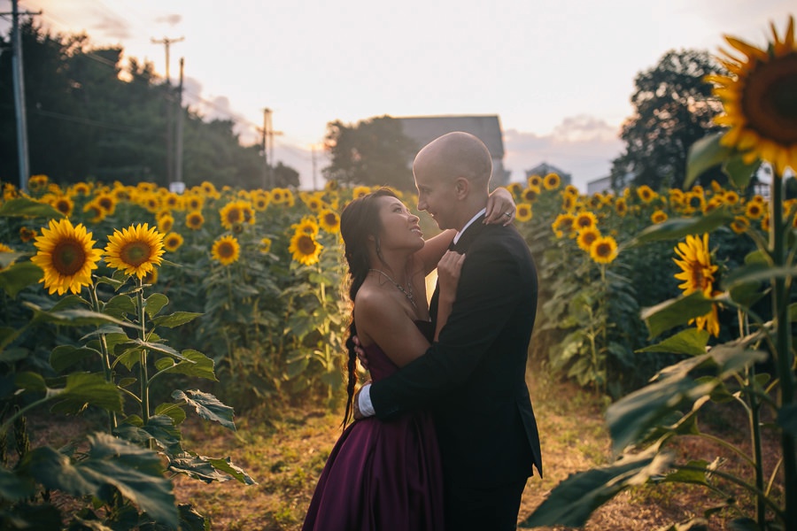 Image of Malisa + Mat | Sunflower Field Engagement | Washington DC Wedding Photography Malisa + Mat | Sunflower Field Engagement | Washington DC Wedding Photography
