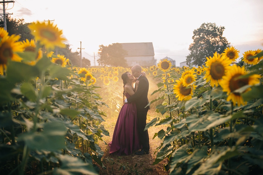 Image of Malisa + Mat | Sunflower Field Engagement | Washington DC Wedding Photography Malisa + Mat | Sunflower Field Engagement | Washington DC Wedding Photography