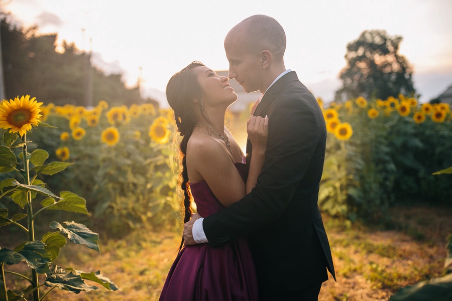 Image of Malisa + Mat | Sunflower Field Engagement | Washington DC Wedding Photography Malisa + Mat | Sunflower Field Engagement | Washington DC Wedding Photography