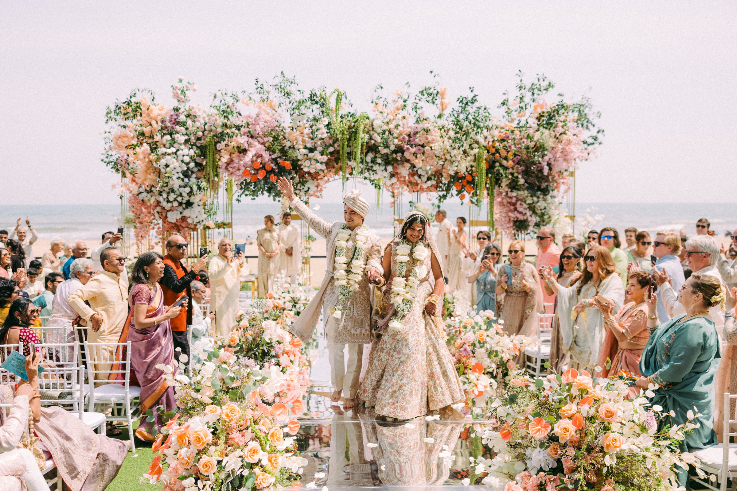 Avni and Alex on their wedding day